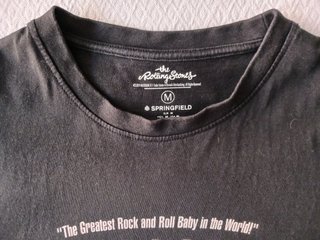 Camiseta Rolling Stones Negra Talla M