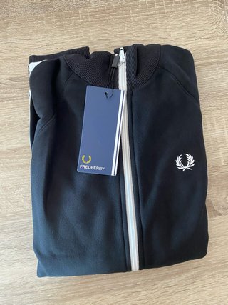 Chaqueta Chándal Sudadera Fred Perry Negra