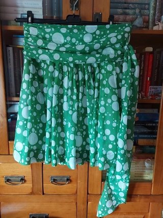 Falda Zara Verde Lunares Talla Única