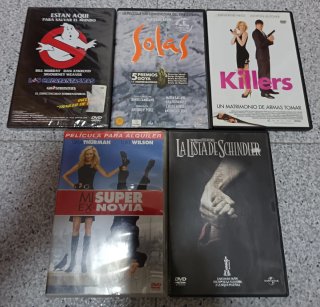 Cine en DVD envío mínimo de 2 Un.