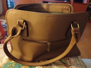 Bolso de mano mujer marrón y multicolor