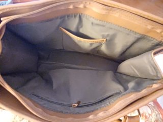 Bolso de mano mujer marrón y multicolor