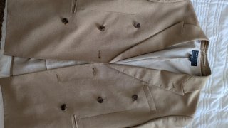 Traje de hombre beige doble abotonadura