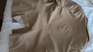Traje de hombre beige doble abotonadura