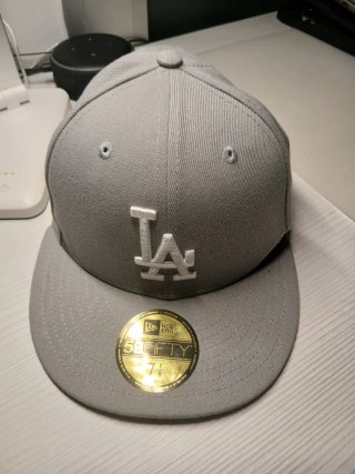 Gorra New Era 59FIFTY LA Dodgers Gris