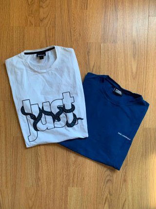 Lote 2 Camisetas M Just Cavalli y Karl Lagerfeld