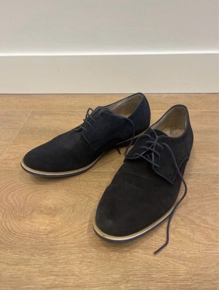 Zapatos de ante azul talla 43