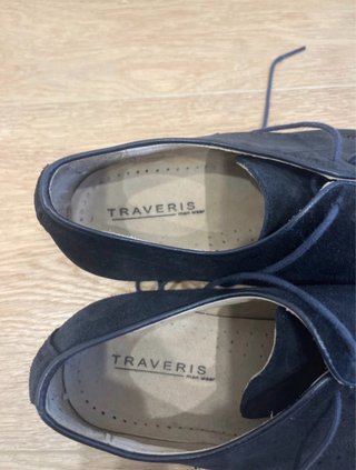 Zapatos de ante azul talla 43