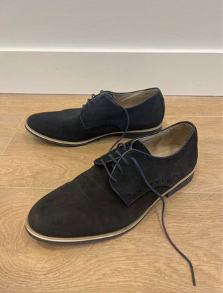 Zapatos de ante azul talla 43