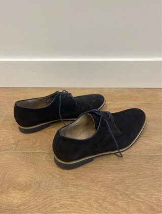 Zapatos de ante azul talla 43