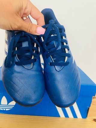 Botas de fútbol Adidas niña/o azul