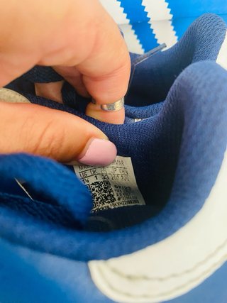 Botas de fútbol Adidas niña/o azul