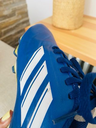 Botas de fútbol Adidas niña/o azul