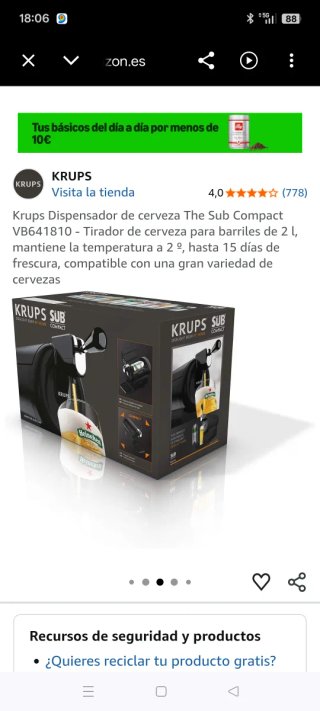 Dispensador Cerveza 2L