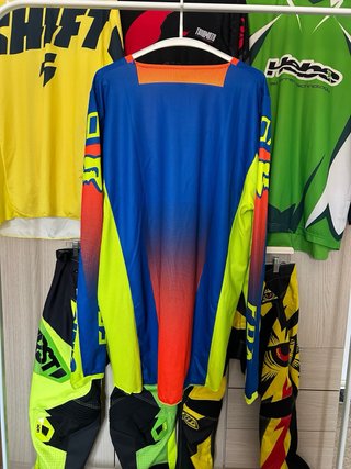 Camiseta Motocross Fox XXL Azul Naranja