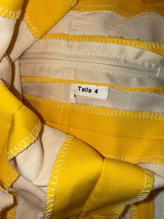 Traje de flamenca niña amarillo