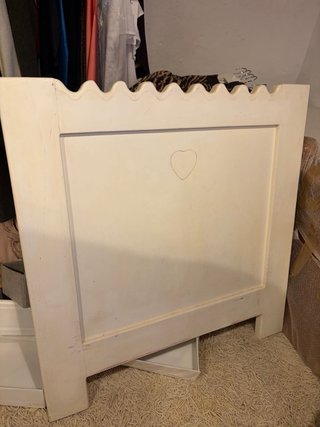 Dos cabeceros madera pintado a mano