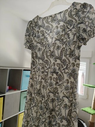 Vestido largo estampado floral