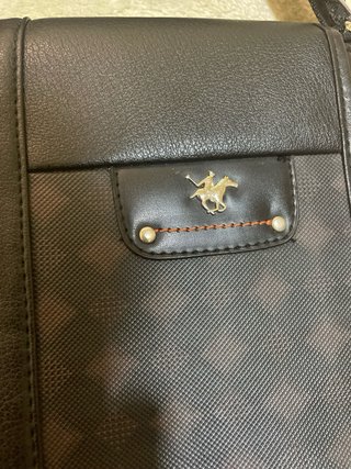 Bolso bandolera negro y marrón