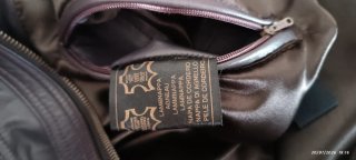 Giacca in pelle nera donna