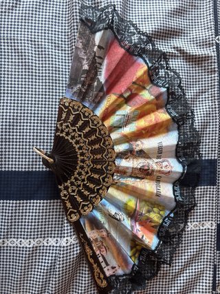Lote de 4 Abanicos Decorados