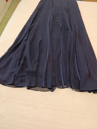 Vestido largo azul marino