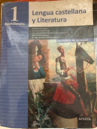 Lengua castellana y literatura, 1 Bachillerato