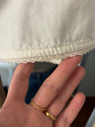 Top Zara Bordado Flecos Talla XS