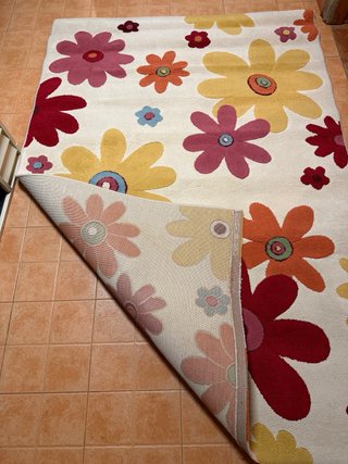 Alfombra flores multicolor