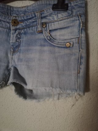 Shorts vaqueros Blanco
