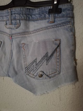Shorts vaqueros Blanco