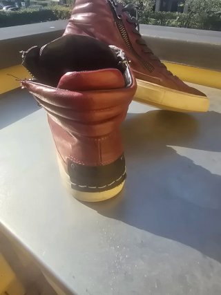 Sneakers alte Crime London bordeaux