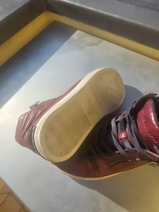Sneakers alte Crime London bordeaux