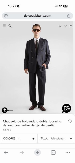 Traje Novio Dolce & Gabbana Negro
