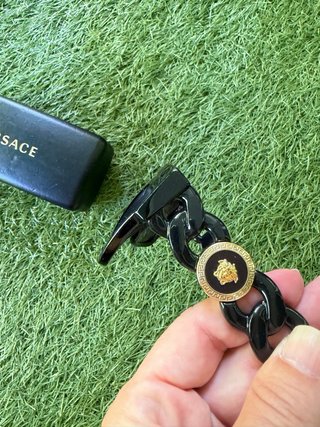 Gafas de Sol Versace Cadena Negra y Dorada
