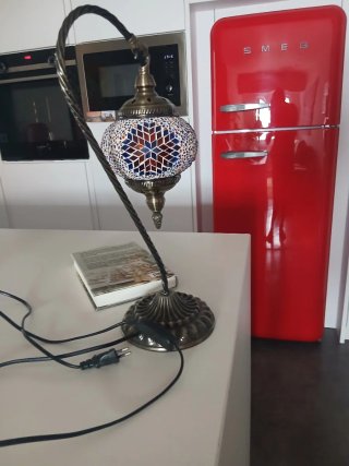 Lámpara de mesa mosaico artesanal