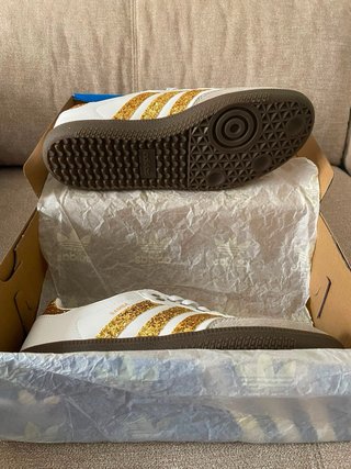 Adidas Samba Glitter Doradas Talla 38