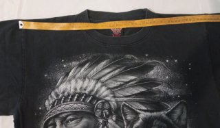 T-shirt Rock Eagle Lupo Nativo Americano