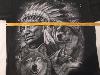 T-shirt Rock Eagle Lupo Nativo Americano