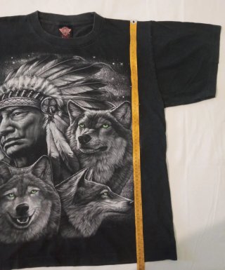T-shirt Rock Eagle Lupo Nativo Americano
