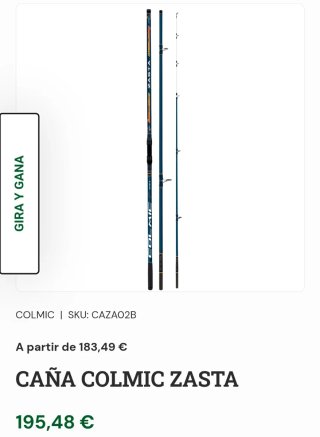 Cañas de surfcasting Colmic Zasta