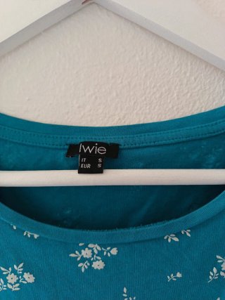 T-shirt TWEE fantasia floreale blu S/36