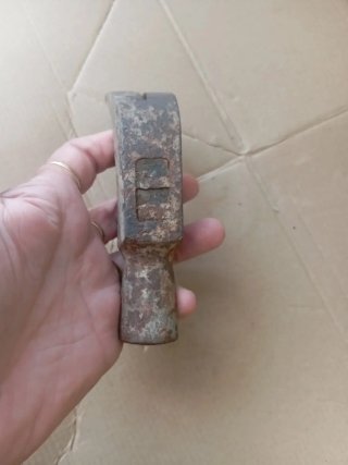 Cabeza Martillo de carpintero antiguo de metal