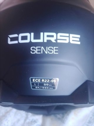 Casco de moto COURSE negro