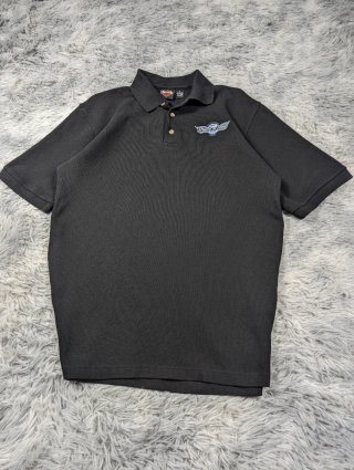 Harley Davidson Polo Negro Aniversario Vintage M'