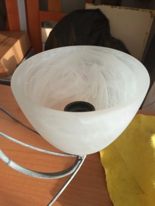 Lámpara de techo forja y madera