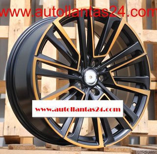 8809 JUEGO DE 4 LLANTAS SKODA BLACK COOPER r003244