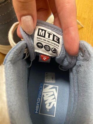 Zapatillas Vans Altas Azules con Forro