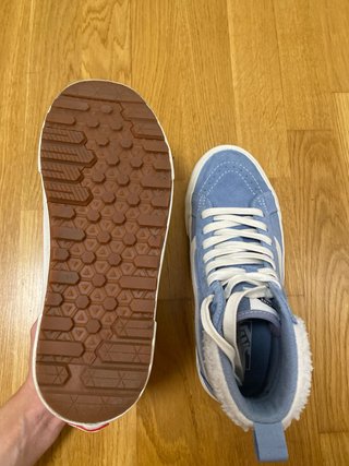 Zapatillas Vans Altas Azules con Forro