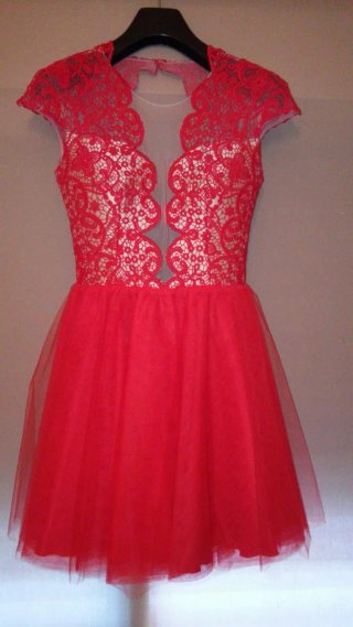 Vestido Silvia Navarro rojo